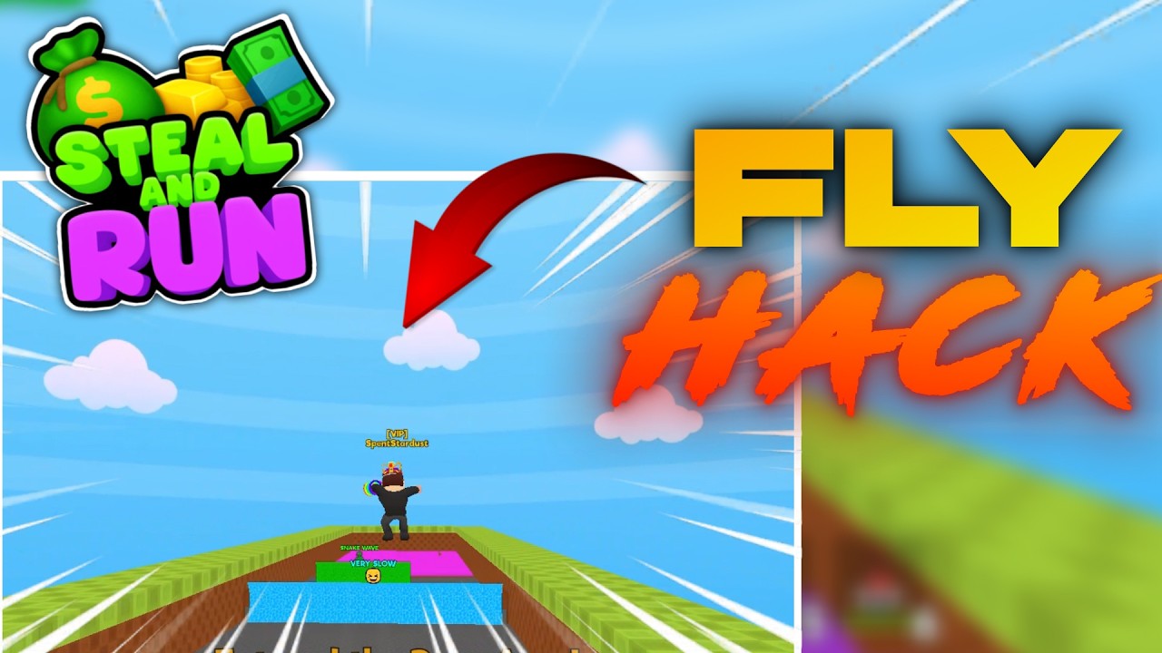 How to fly in Steal and Run Tsunami mode😱 || Fly Hack (Emolingo Games) Poki.com