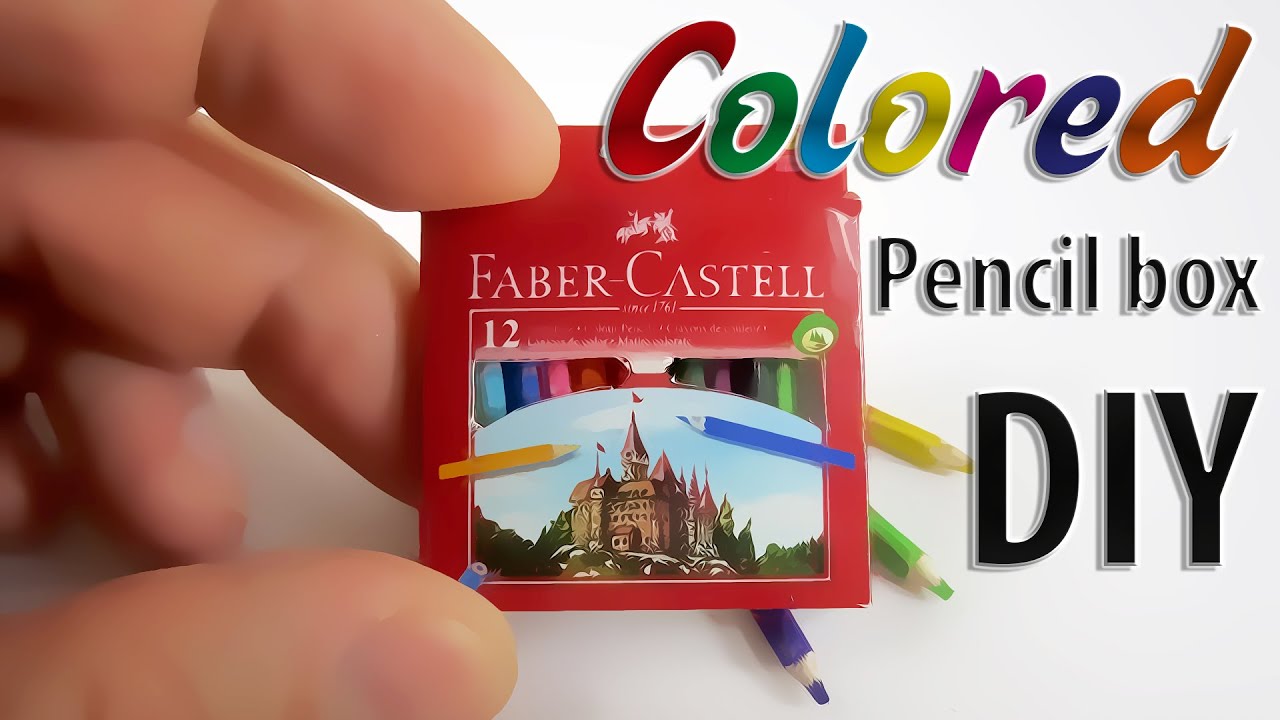 Tutorial how to make a Realistic Miniature colored pencils with box