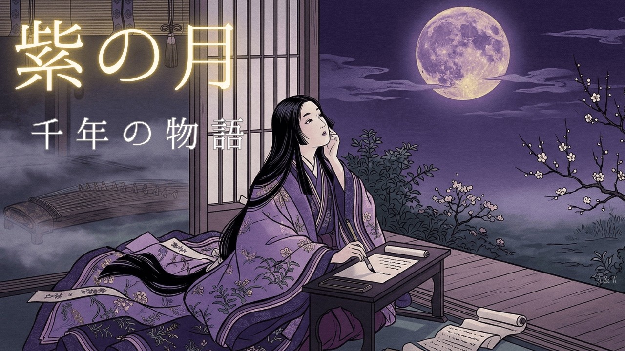 紫の月