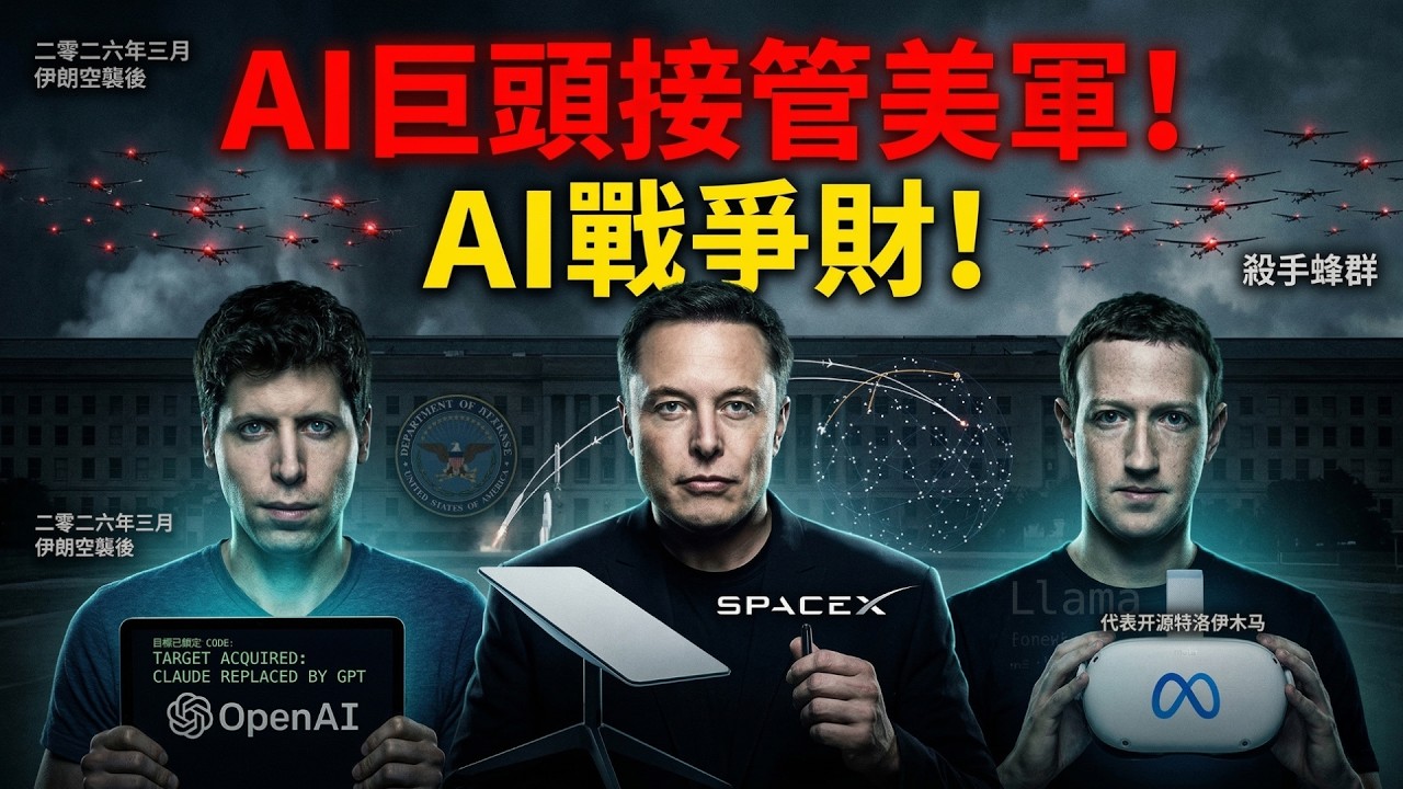 2026戰爭型AI爆發！🚨為什麼伊朗敢炸掉亞馬遜？揭開AI巨頭與五角大樓的黑暗協議！🔥
