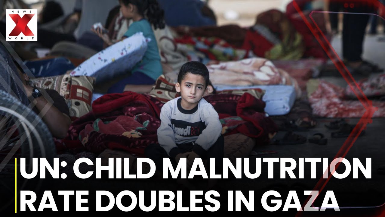 UN: Gaza Child Malnutrition Doubles as Israeli Strikes Kill Dozens | NewsX World
