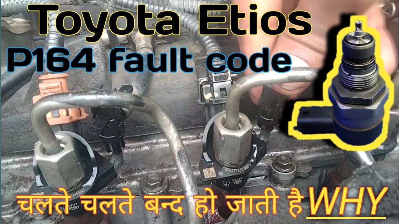 Toyota Etios 1272 fault code !P1604 code ! Fuel pressure regulator problem ! Toyota Etios DRVproblem