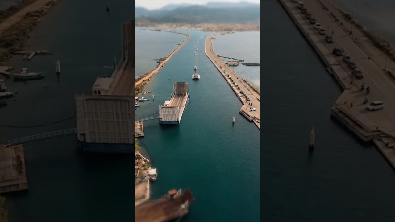Floating bridge 🤯👍 #shorts #engineering #bridge