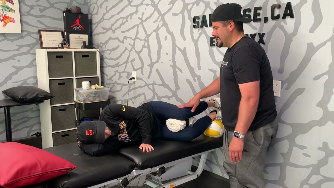Right Sidelying Respiratory Left Adductor Pull Back