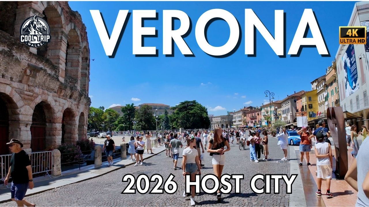 🇮🇹 Verona Walking Tour - 4K with Captions - Italy's most Romantic City