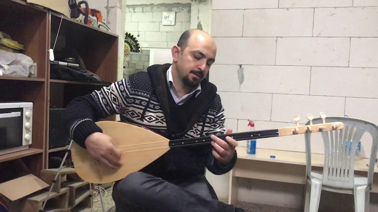 Mavi mavi kısa sap bağlama dost müzik evi