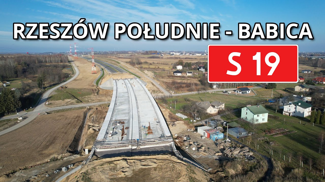Budowa drogi ekspresowej S19 Rzeszów Południe - Babica. Przelot listopadowy