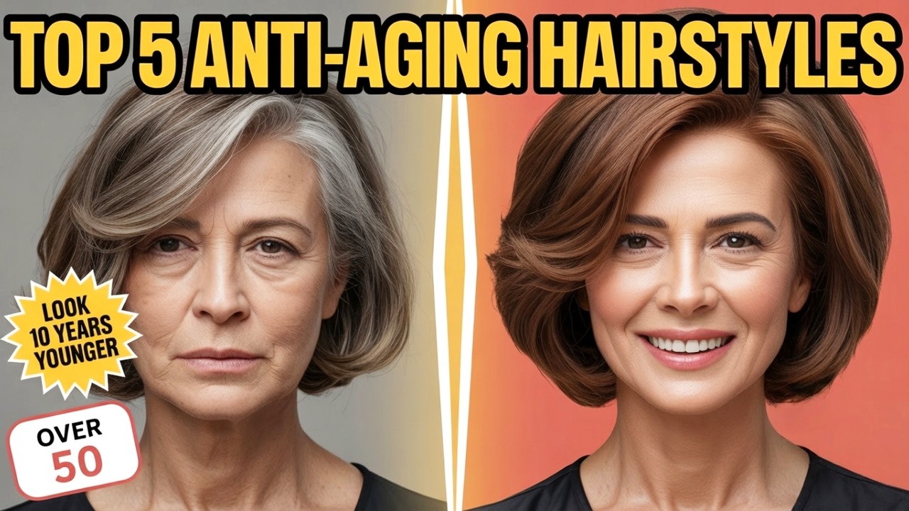 TOP 5 ANTI-AGING HAIRSTYLES FOR WOMEN OVER 50
