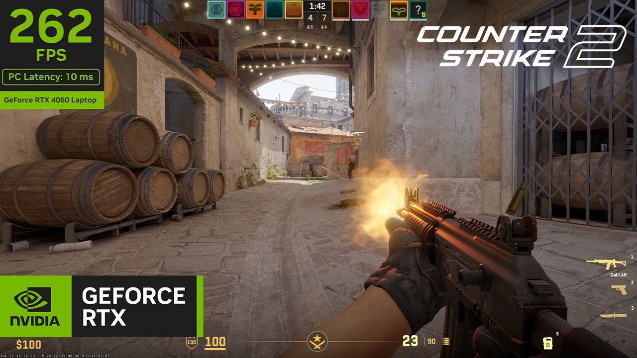 Counter-Strike 2 High FPS Low Latency Gameplay - Powered by GeForce RTX 4060 Laptop