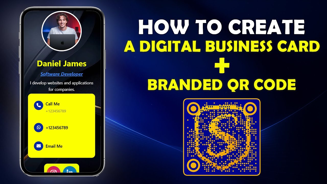 How to Create a Professional Digital Business Card with a Custom QR Code