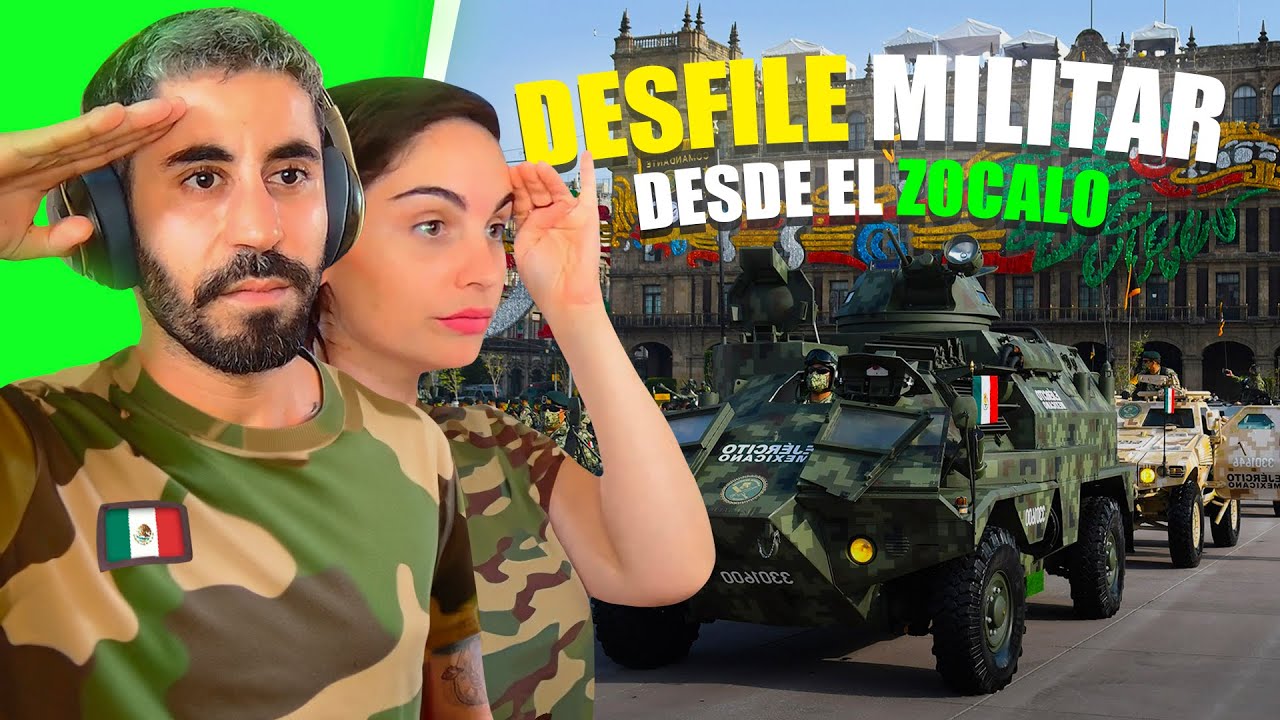 REACCIÓN 🇲🇽DESFILE MILITAR MEXICANO con la SEDENA en el ZÓCALO **SIN PALABRAS**