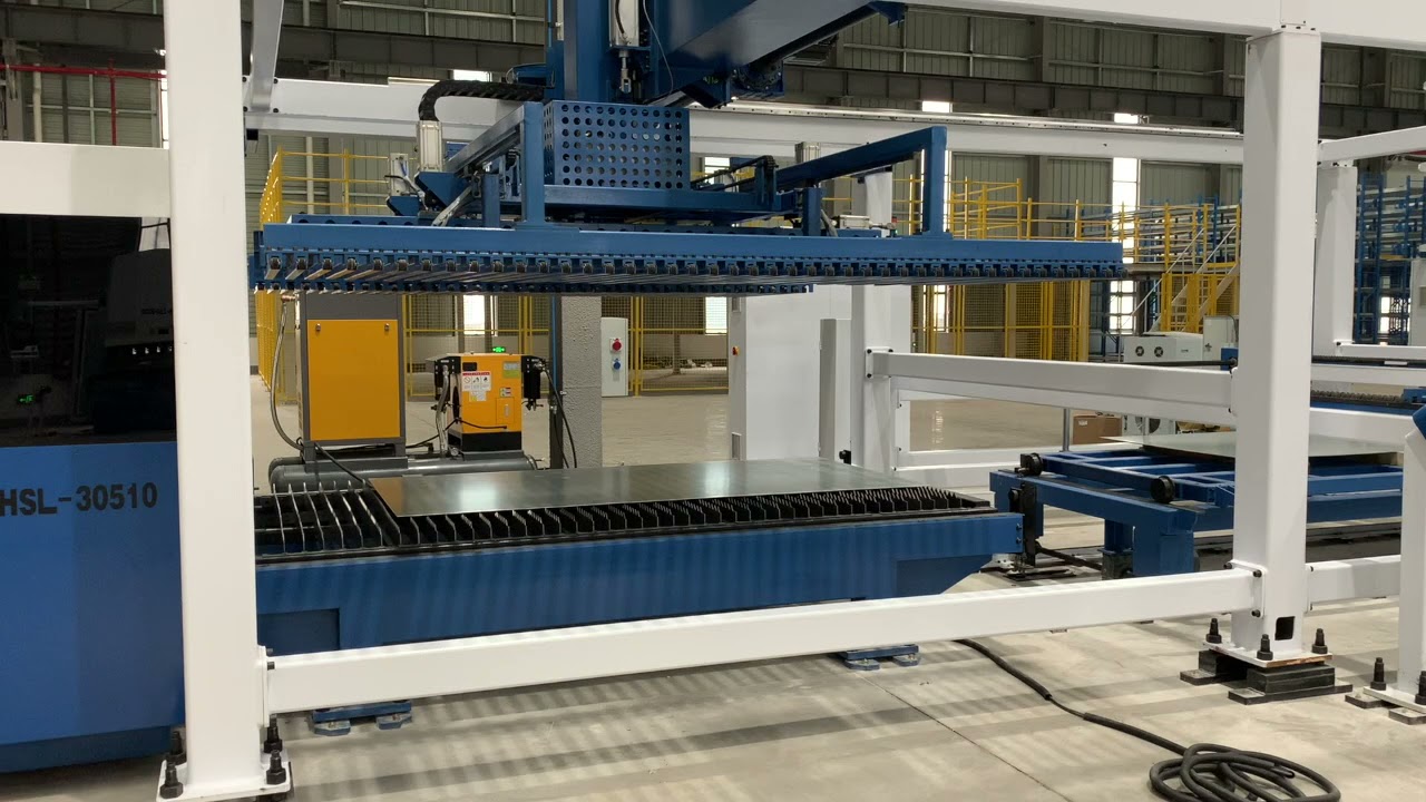 YAWEI Intelligent factory 2   Laser cutting & punch press automation line