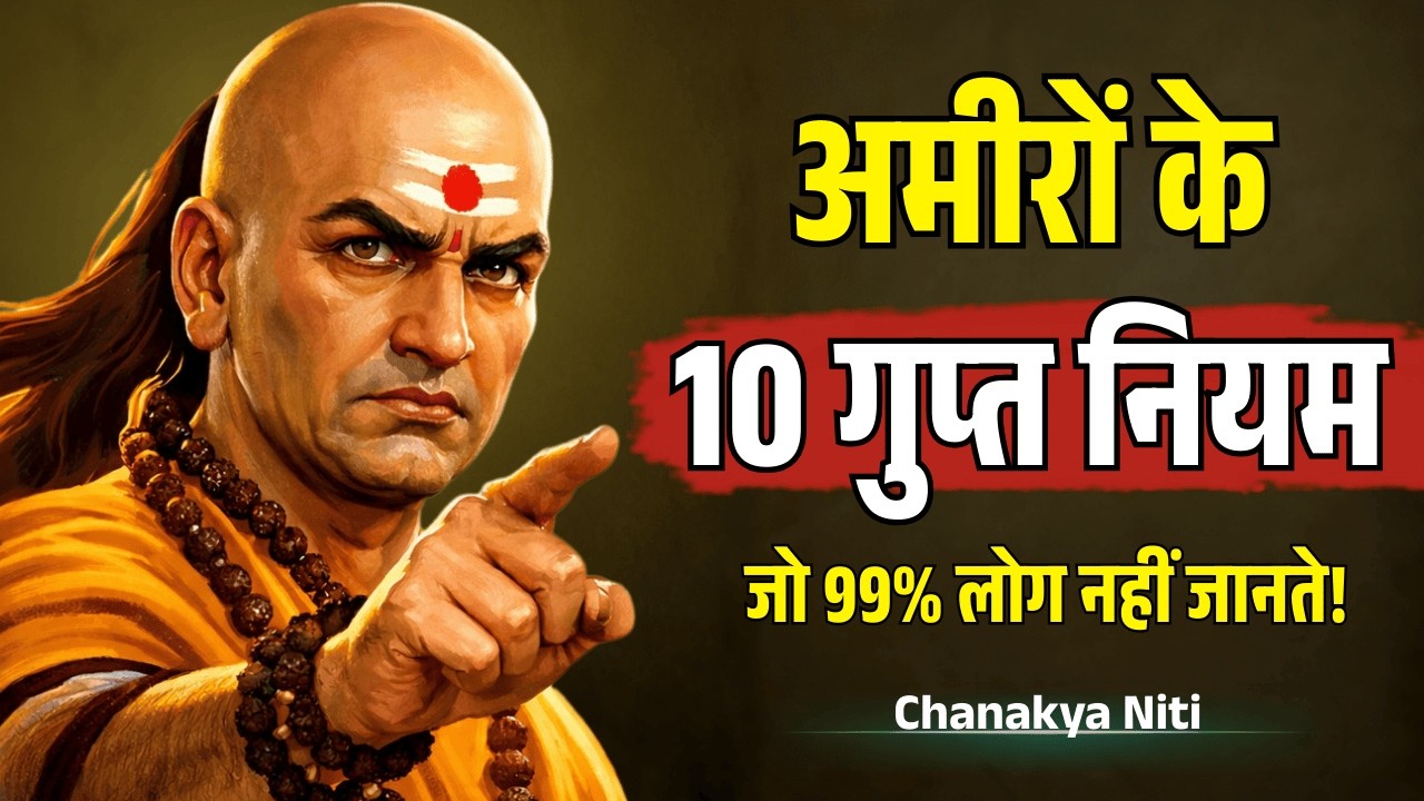 अमीरों के 10 गुप्त नियम जो 99% लोग नहीं जानते | 10 Rules of Money by Chanakya Niti