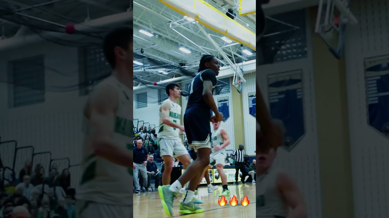 Boys Basketball- &ldquo;PLAY OF THE GAME&rdquo;, Qua&rsquo;Mir Everett slams home an alley oop as Freehold Boro wins.