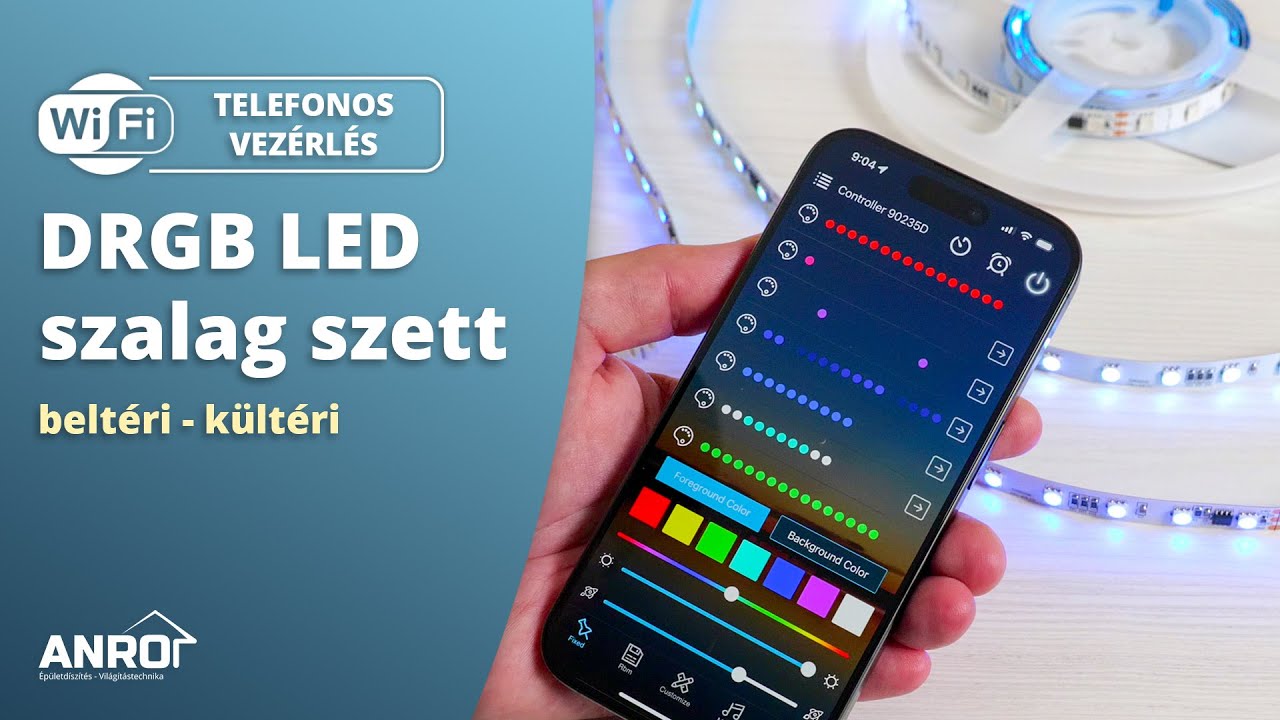 Okos DRGB LED szalag szett - színváltós fényjátékok és futófény programok telefonos vezérléssel