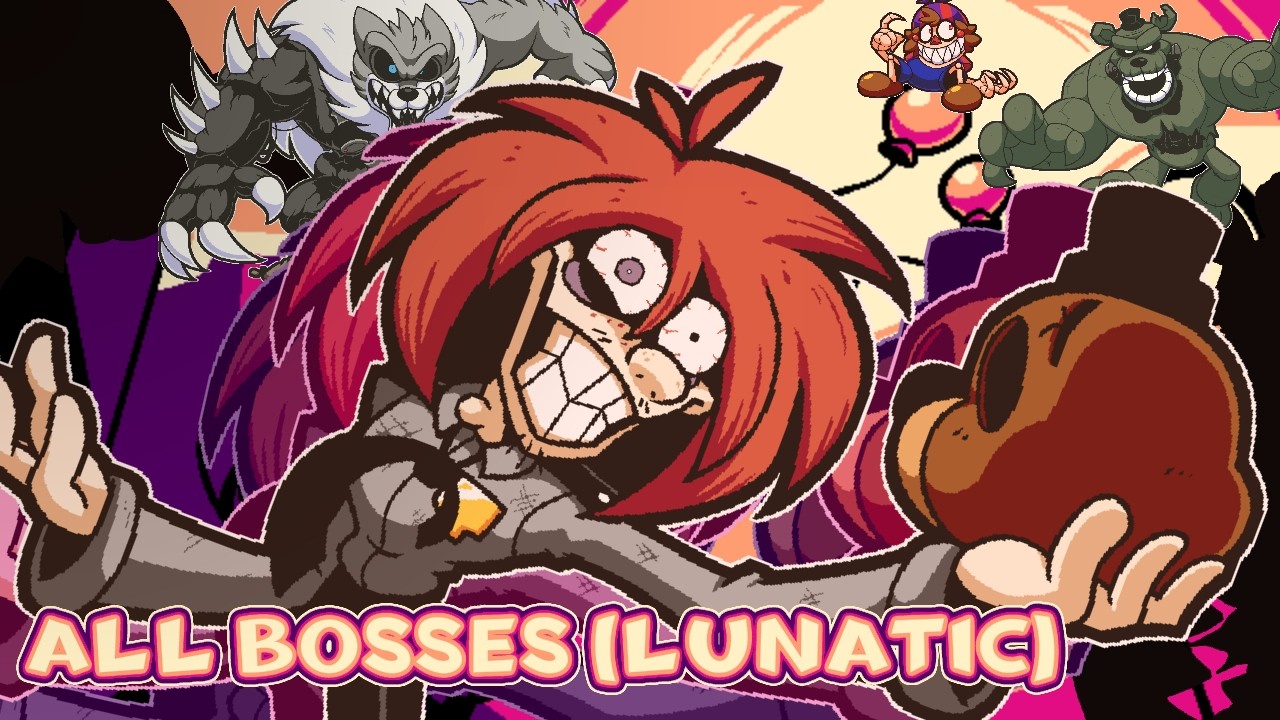 Five Nights at Frickbear's 3 - All Boss Fights on Lunatic