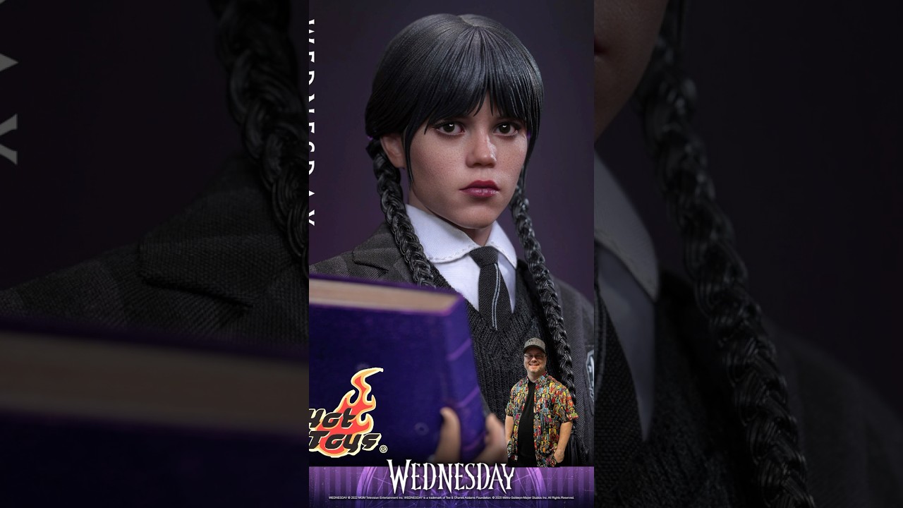 Netflix Wednesday Addams Hot Toys Sixth Scale Figure.  #shorts
