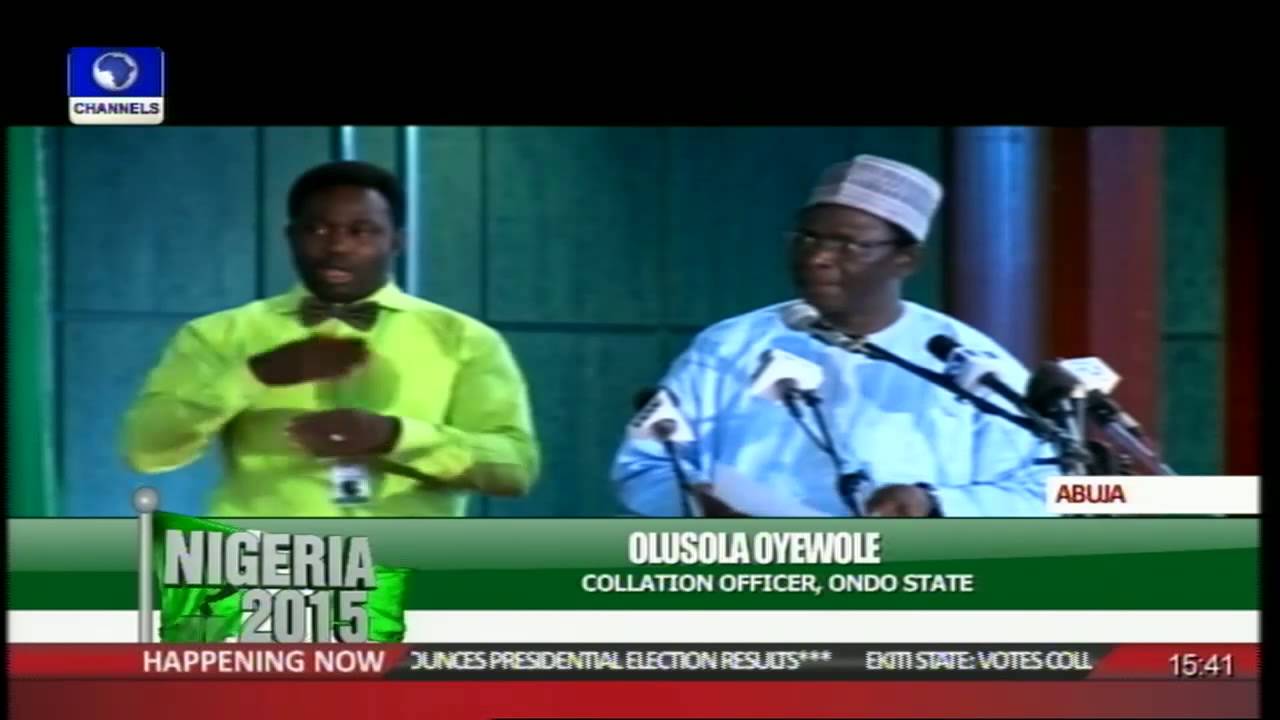 #Nigeria2015: INEC Announces Presidential Election Results -- Prt 11