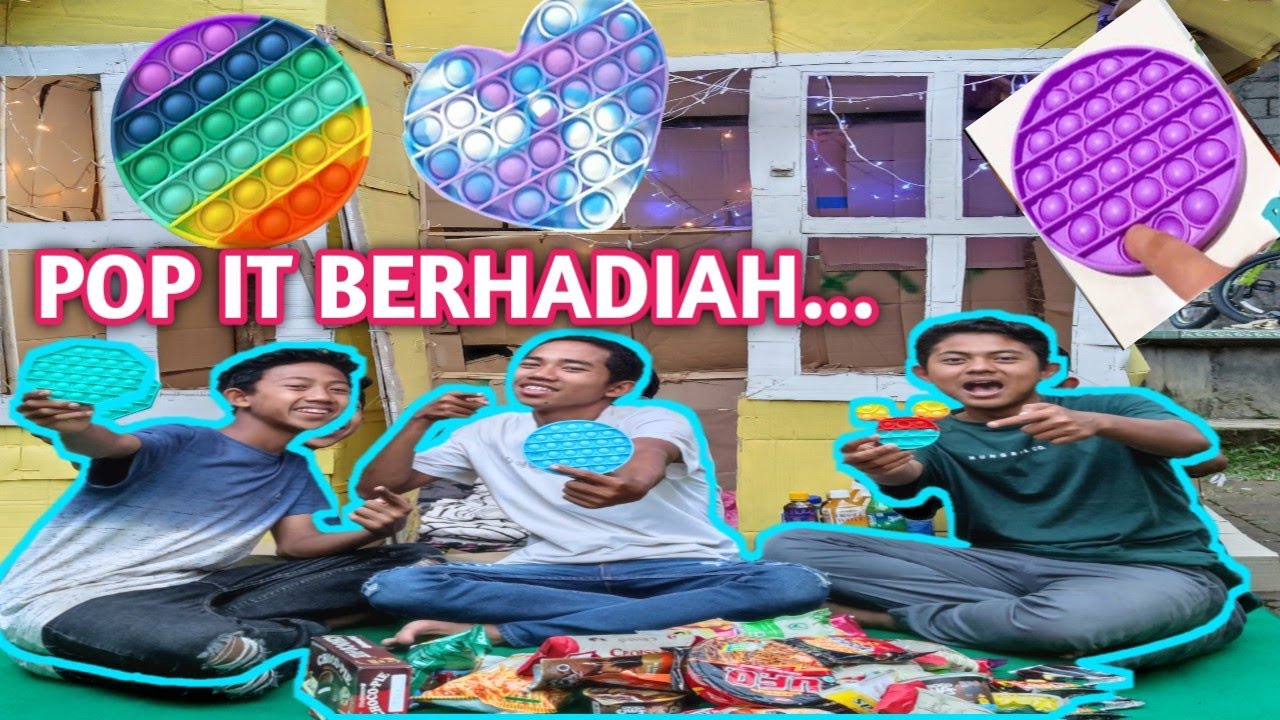 CHALLENGE POP IT PART 2, SAMBIL 24 JAM DIRUMAH KARDUS! | Mikael TubeHD
