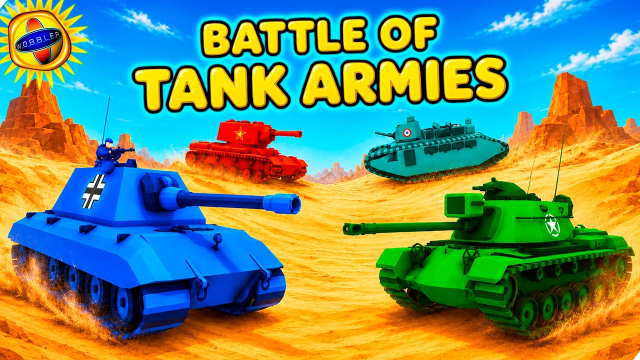 🌞БИТВА АРМИЙ - ТАНКОВЫЙ ТУРНИР НАЦИЙ! - Total Tank Simulator.