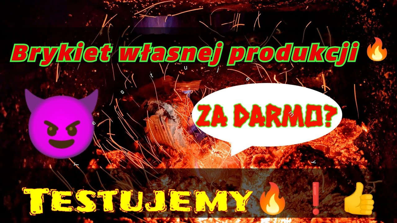 🔥 Jak się pali brykiet własnej roboty❓ Sprawdzamy❗ Ciąg dalszy z InPost ( paczka z węglem )