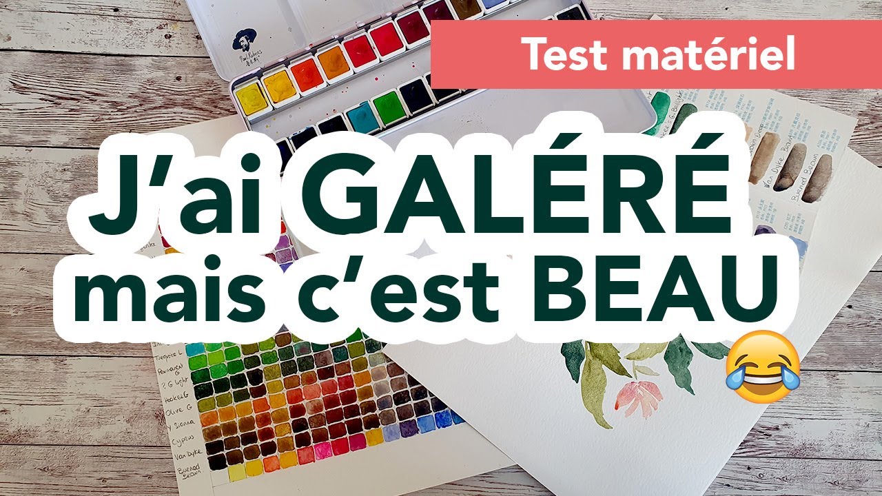 J'ai Testé une Palette d'Aquarelle Florale... et c'était l'AVENTURE ! 😂