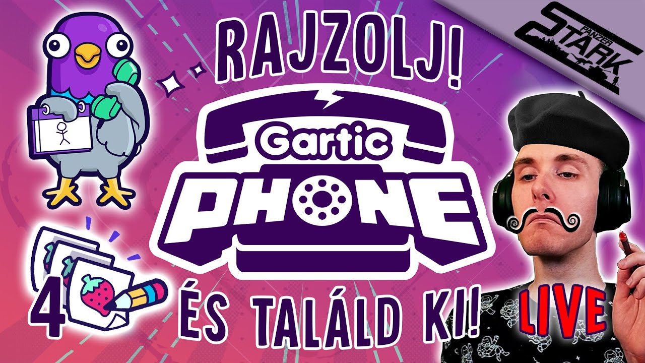 Gartic Phone - 4.Rész (A Művész Banda Újra Alkot.. 😂🖌️) - Stark LIVE