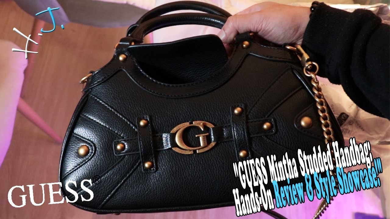 GUESS Mintha Studded Handbag: Hands-On Review & Style Showcase!