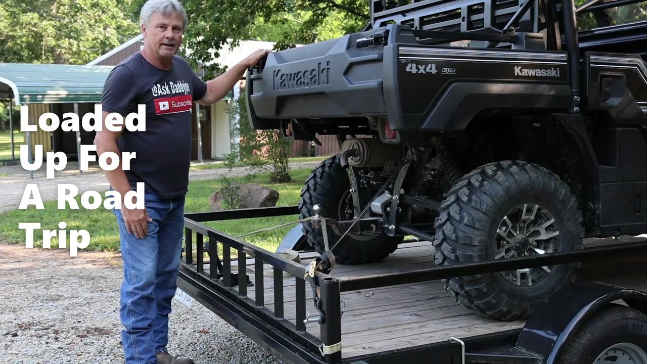 Погрузка UTV на прицеп. Время для автопутешествия.