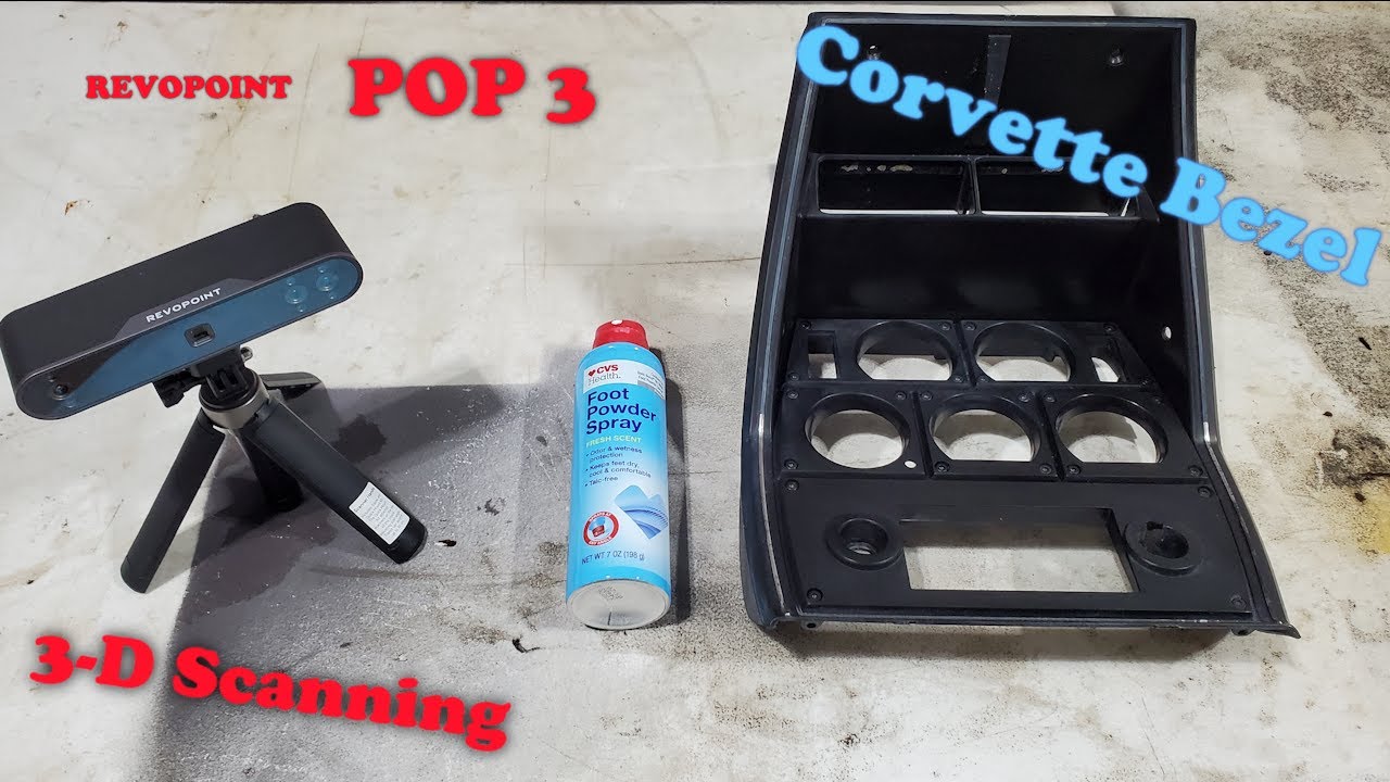 Corvette Bezel 3-D Scanning w/ REVOPOINT POP 3 & Foot Powder Spray