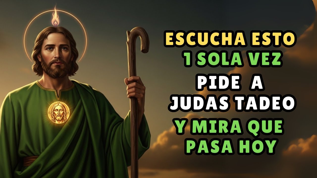¡ADVERTENCIA! Escucha esto UNA SOLA VEZ, Pide lo IMPOSIBLE a Judas Tadeo y Mira Qué Pasa HOY.