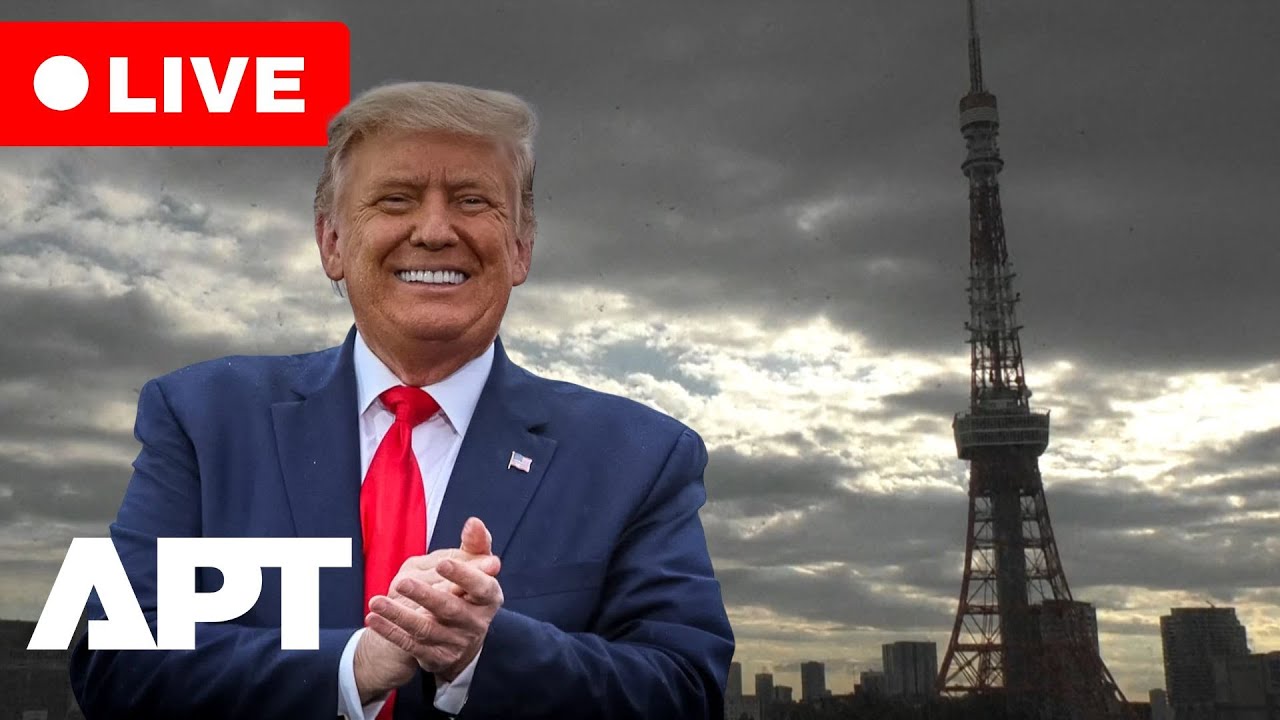 LIVE | Tokyo Tower Lights Up in U.S. Colors Ahead of President Trump’s Visit to Japan | APT
