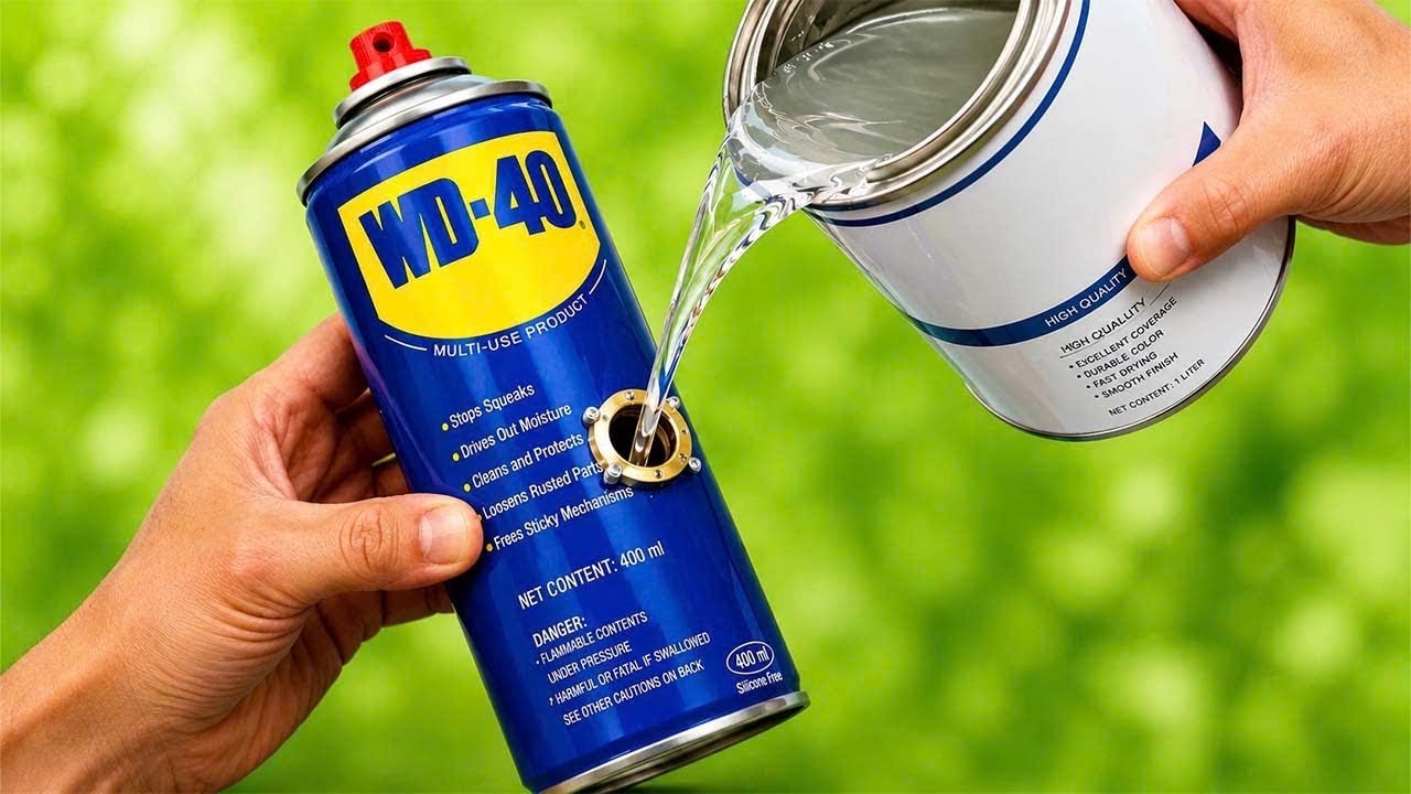 Больше не нужно покупать WD-40! Легко заправляйте пустые баллончики WD-40 🔥