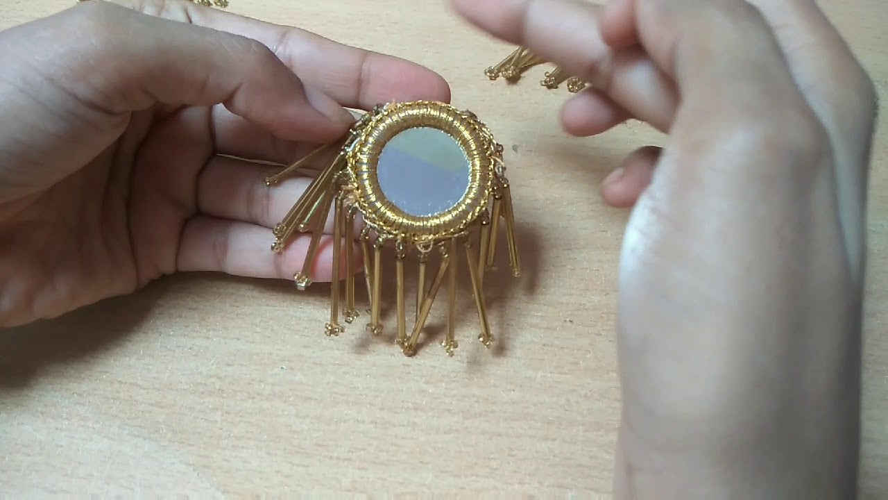 Beautiful mirror latkan /tessals making at home easily