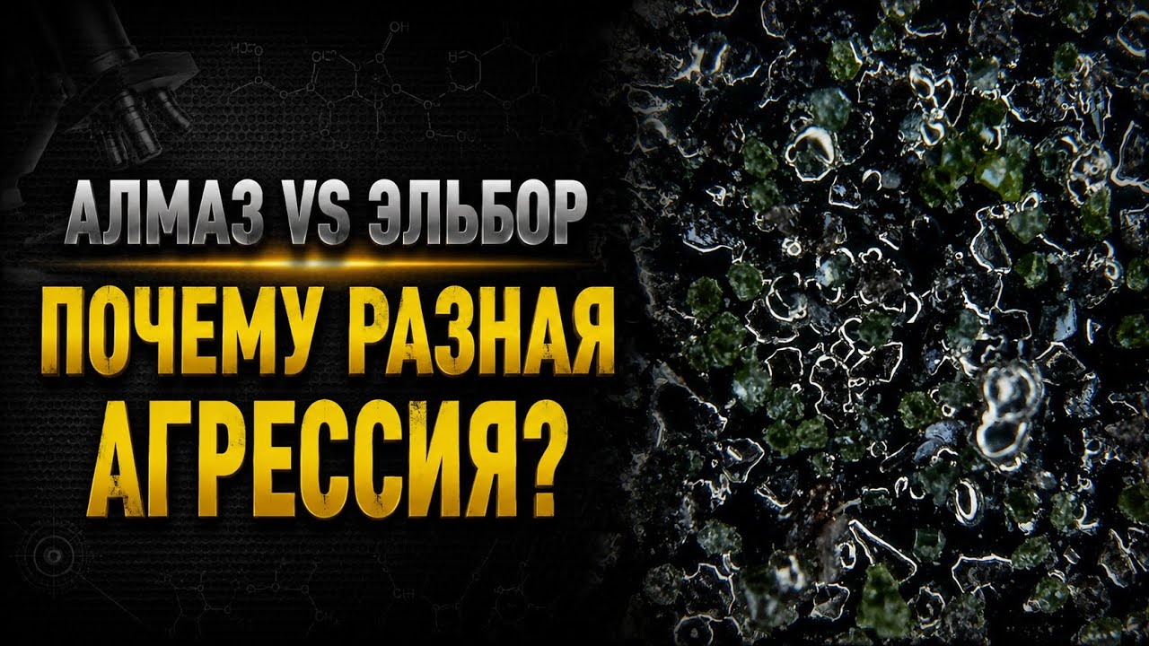Сравнение кристаллов: эльборы vs алмазы! Есть ли разница?
