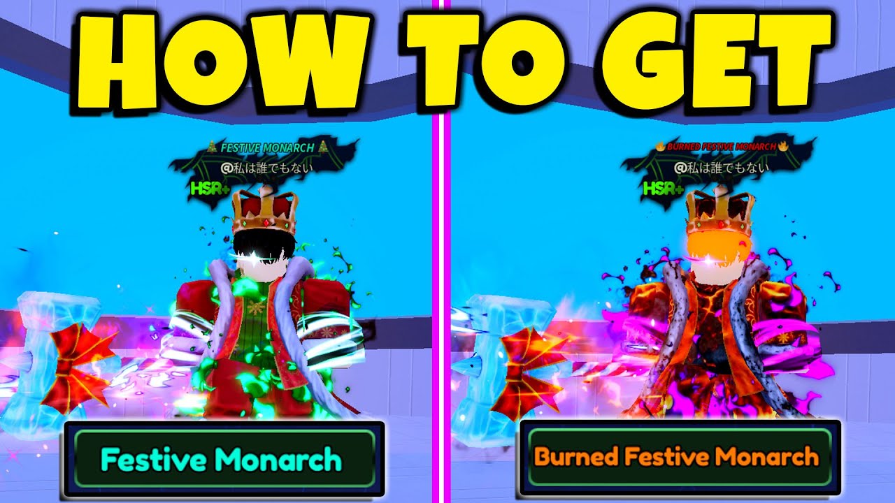 How to get FESTIVE MONARCH and BURNED FESTIVE MONARCH TITLE in Arise Crossover | Roblox