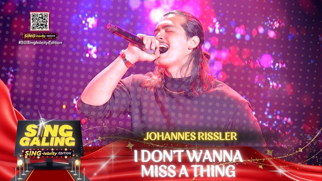 Sing Galing Sing-lebrity Edition Nov 22 | I Don't Wanna Miss A Thing Johannes Rissler Random-I-Sing