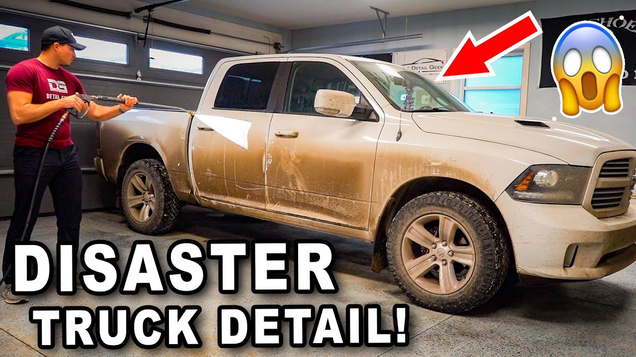 Cleaning a Girl's DIRTY Truck Destroyed By Her Dog!  | The Detail Geek