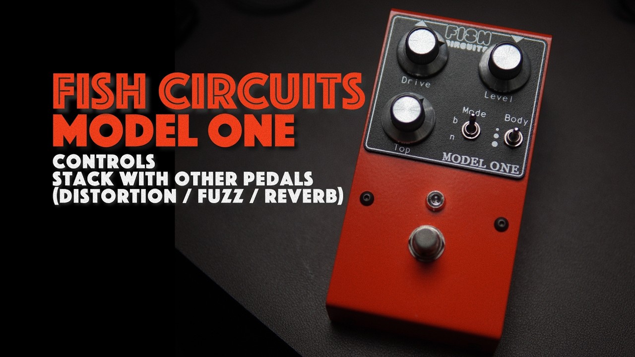 Cranked Fuzz-Drive | Fish Circuits Model One / Controls & Stack with Other Pedals