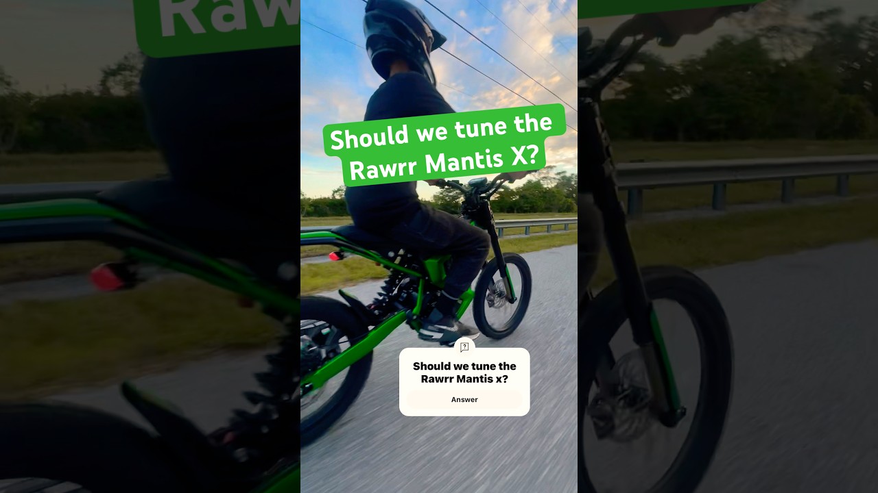 Rawrr Mantis X gets more mods or na? #surron #tuttio #rawrr #dirtbiketricks #bikelife #ebike #fyp