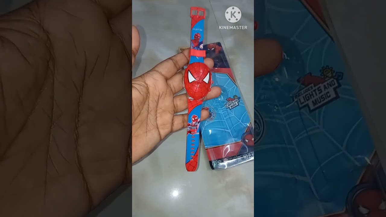 Spiderman Gadgets | Superhero Watch| gift for kids #reels #spiderman #toy #avengers #bgmi #trending