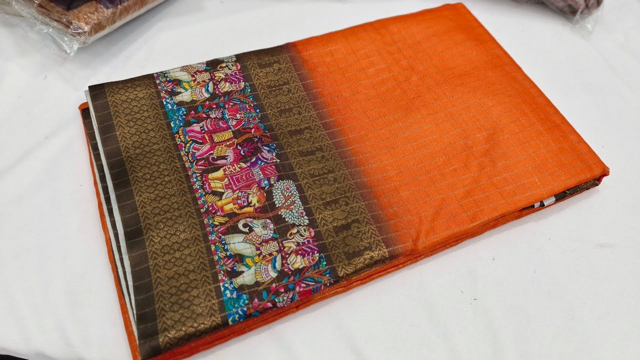 Ramzan and womens day special sarees collection | 19/2/26 | Rust orange sarees 