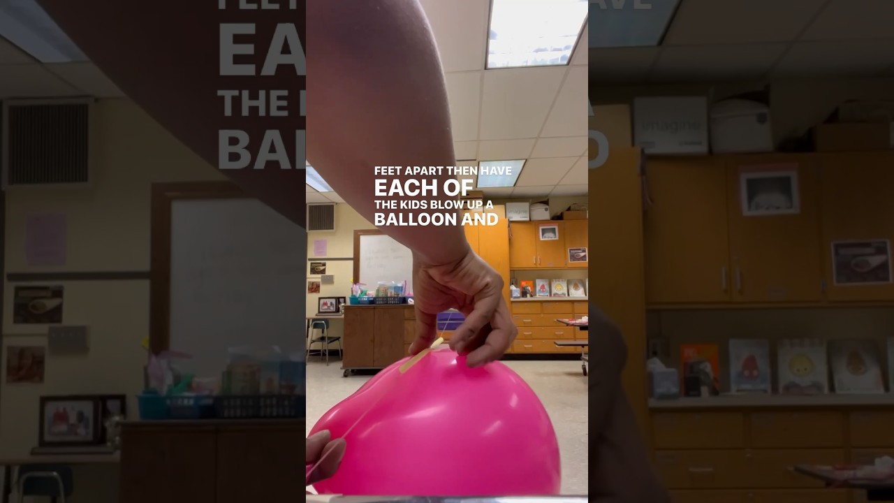 Balloon Blast Off Force Activity #STEM #afterschool #Dalisha #excel #funlearning