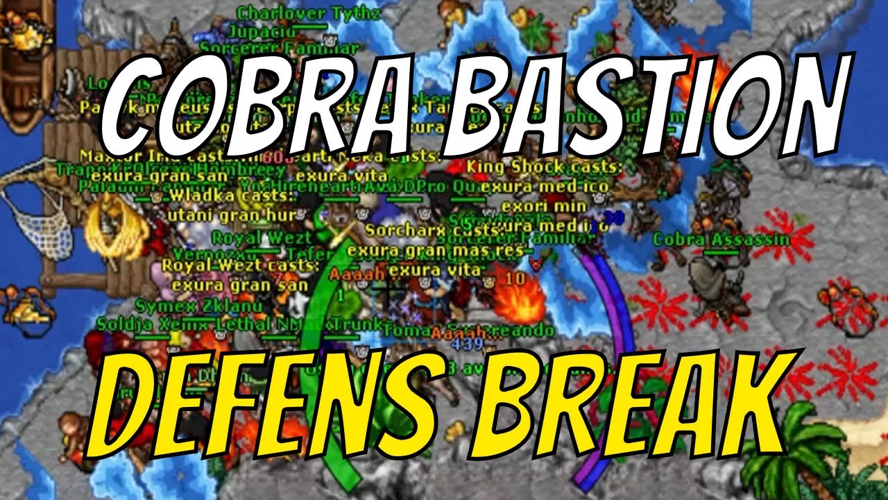 Tibia War - Tortura - COBRA BASTION DEFENSE BREAK