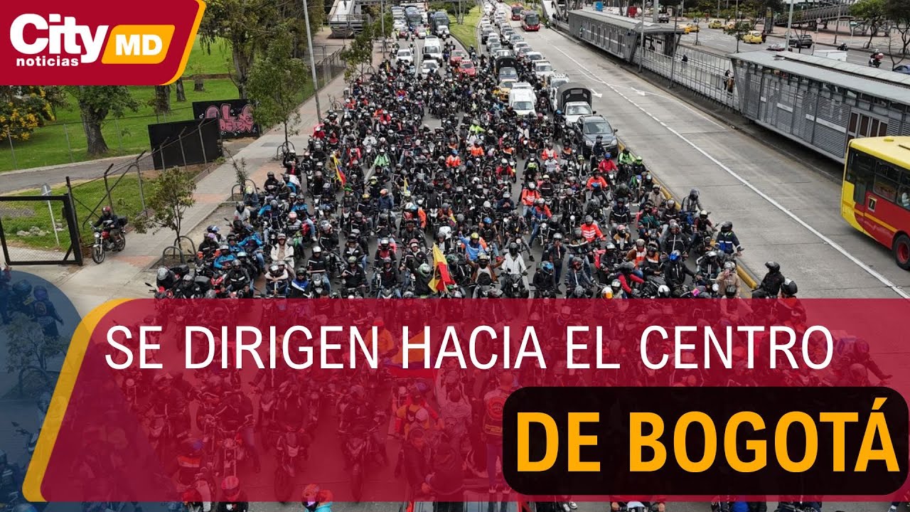 Cientos de motociclistas protestan en Bogotá: así se encuentra la movilidad | CityTv