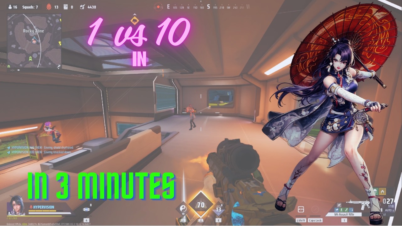 I became INDIAN LISCO for 3minutes | 1 vs 10 clutch in 3min | 4k PC 60fps | Farlight 84 Pc