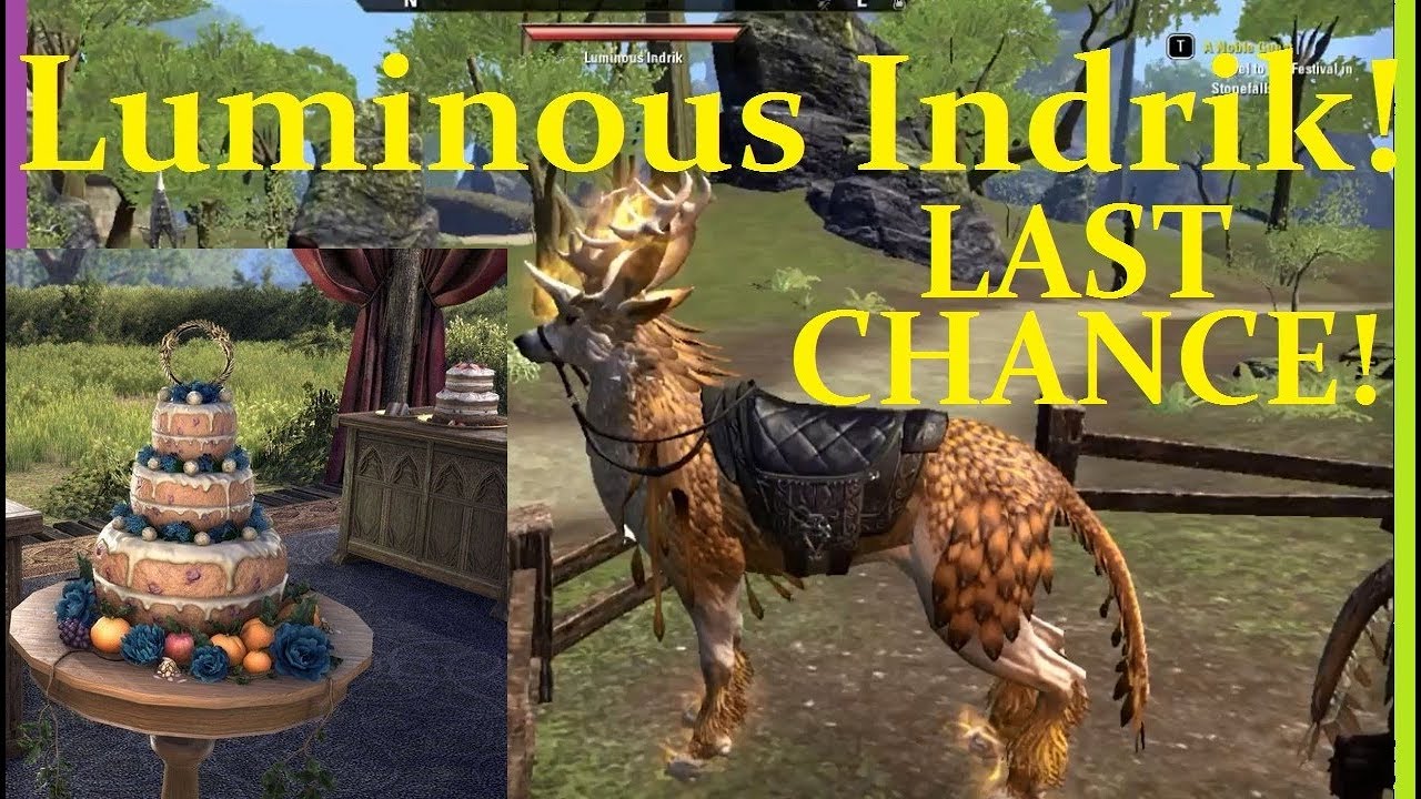 ESO - LUMINOUS Indrik! (Tickets, Berries, Guide) Event - Elder Scrolls Online
