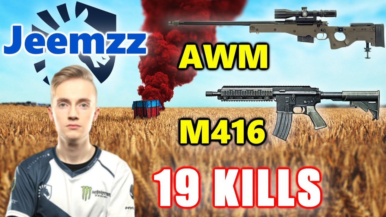 PUBG - Team Liquid Jeemzz - 19 KILLS - AWM + M416 #SOLO