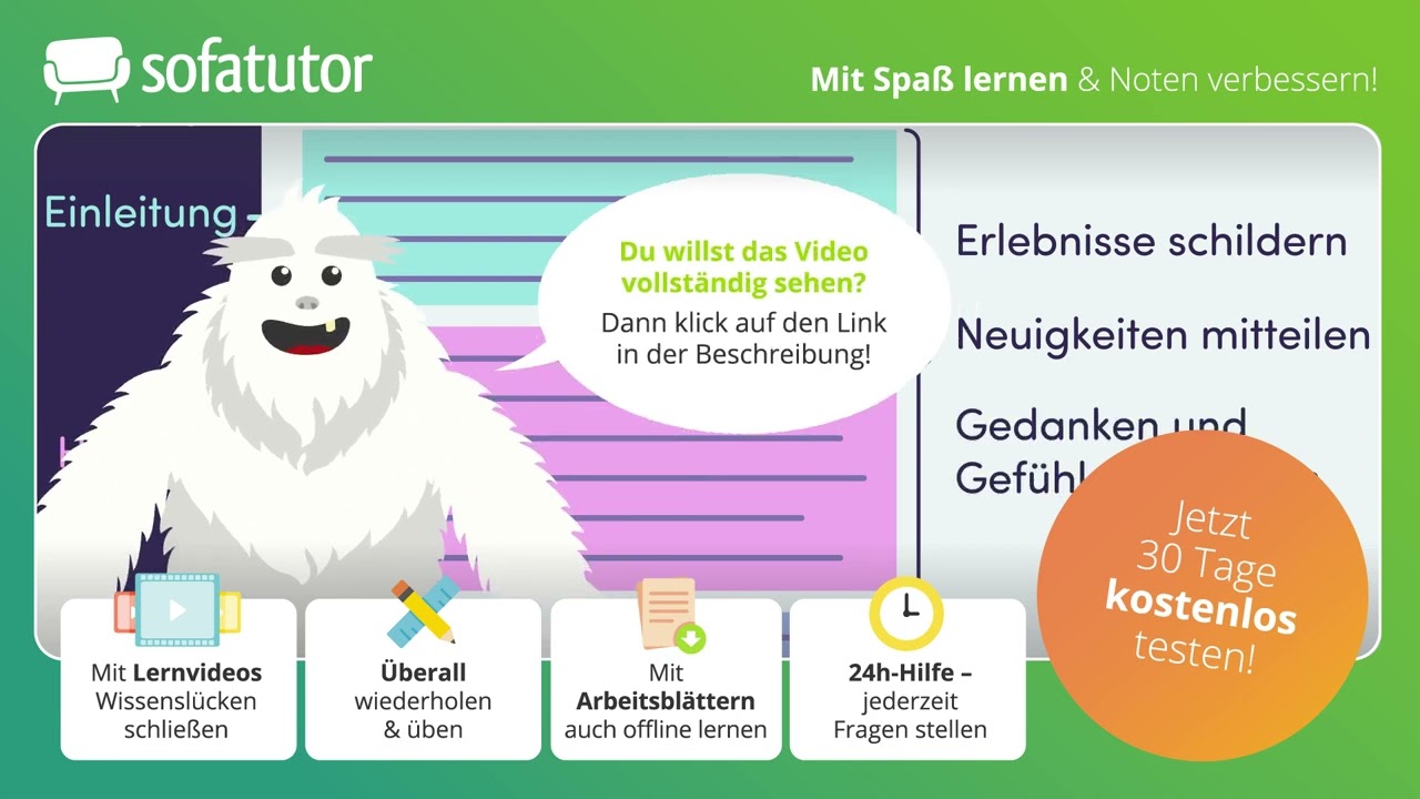 Einen persönlichen Brief schreiben / eine persönliche E-Mail schreiben einfach erklärt – Deutsch