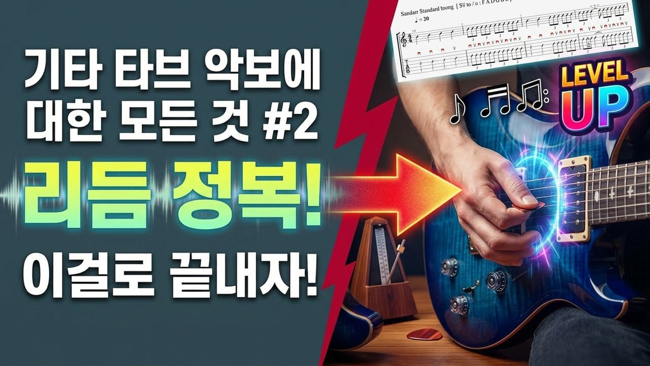 🎼 기타 타브 악보에 대한 모든 것 (리듬 이해와 활용) 2/4